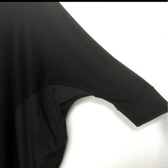 NEW JOSEPH RIBKOFF Black Motif Dolman Sleeve Shift Dress Women's Size 10 Stretch - Picture 7 of 12